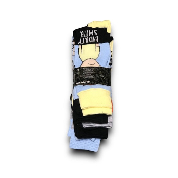 Rick and Morty Men's Crew Socks - (6 Pairs) - Picture 3 of 3